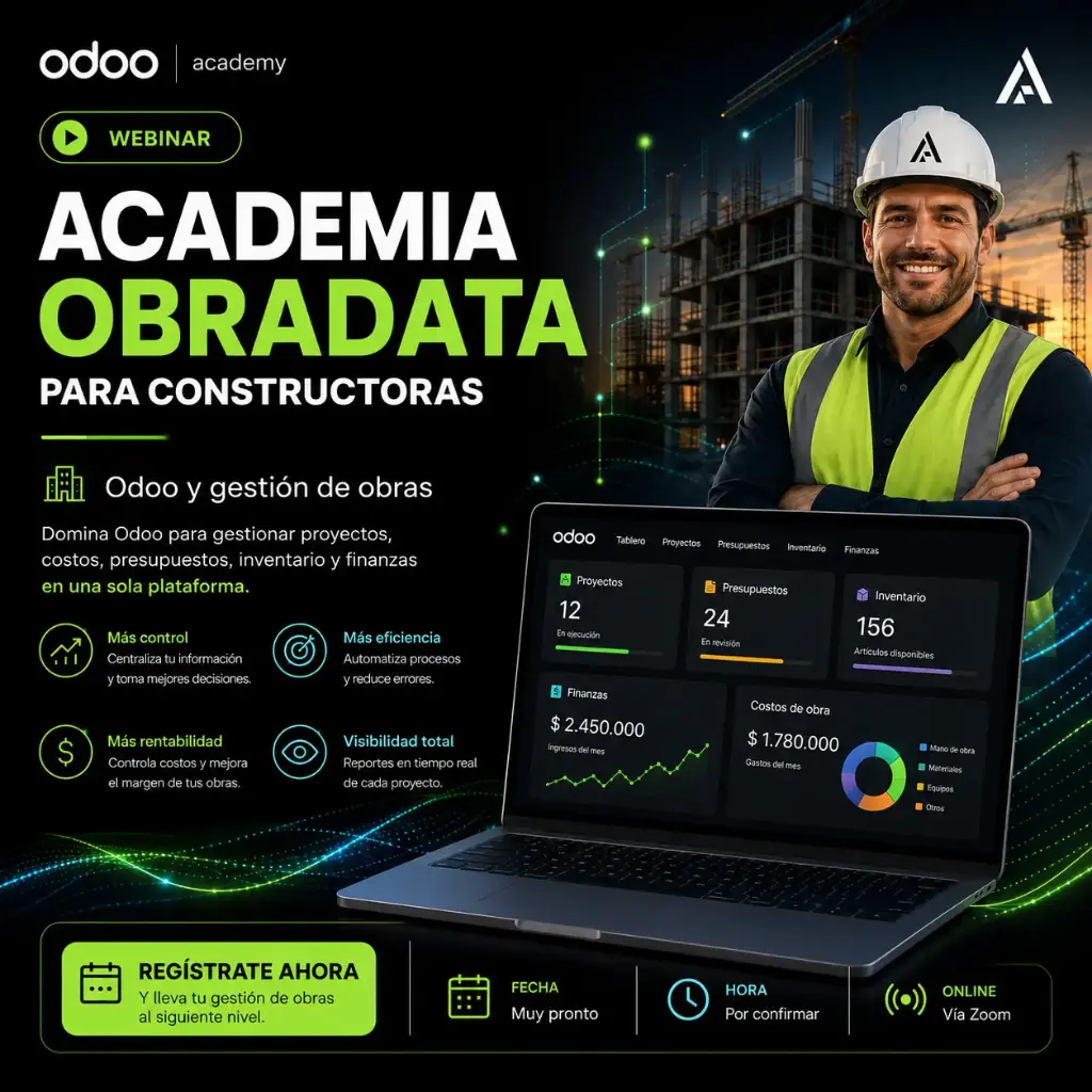 Academia Obradata: Clases exclusivas para dominar la gestión de obras con Odoo
