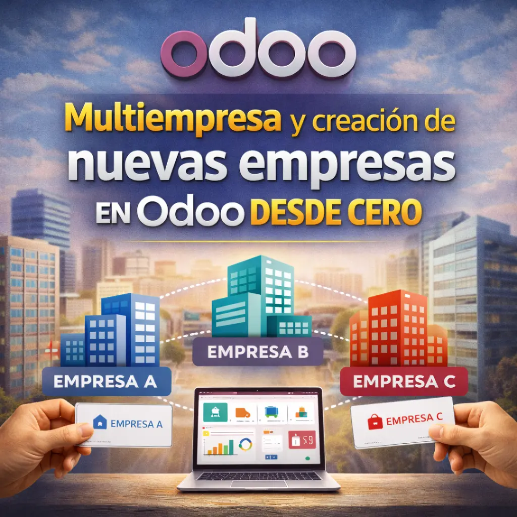 Creación de multicompañía en Odoo